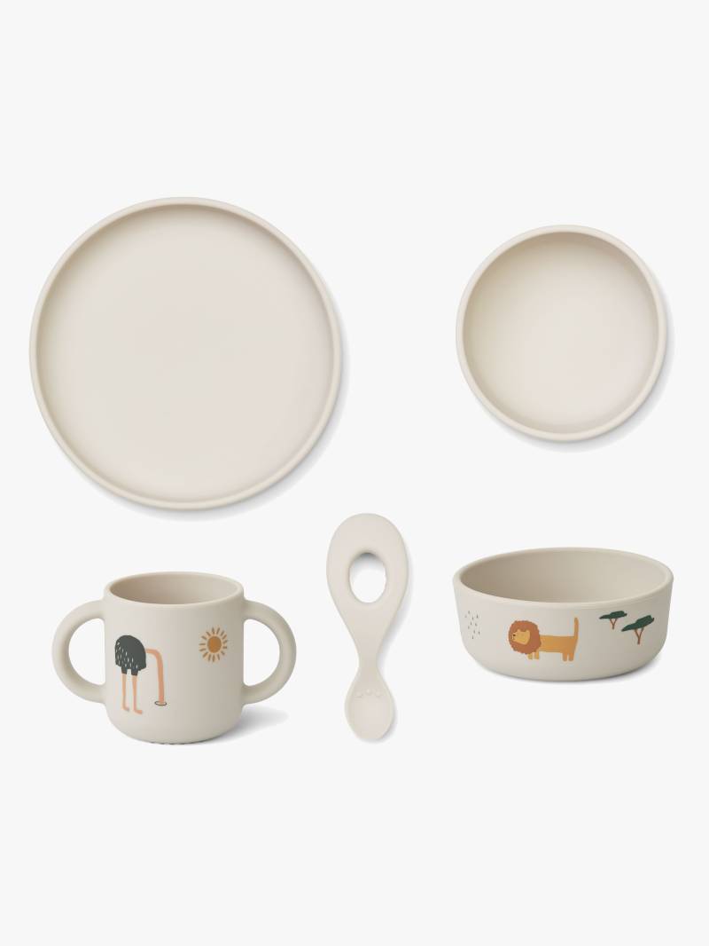 Liewood Vivi Gemustertes Geschirr-Set Silikon, Safari Sandy Mix Liewood Vivi Gemustertes Geschirr-Set Silikon, Safari Sandy Mix von LIEWOOD