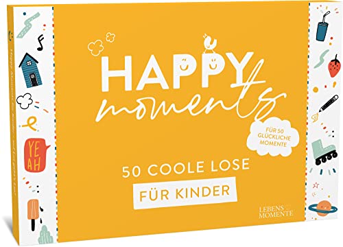 Happy Moments Losbox für Kinder - Mädchen und Jungen von 6-12 Jahren. Spielzeug zum Lachen, Raten, Kreativ sein, Ausprobieren und kleine Gutscheine. Geschenk Geburtstag Tochter Sohn Kindergeburtstag Happy Moments Losbox für Kinder - Mädchen und Jungen von 6-12 Jahren. Spielzeug zum Lachen, Raten, Kreativ sein, Ausprobieren und kleine Gutscheine. Geschenk Geburtstag Tochter Sohn Kindergeburtstag von LIFEBOARD