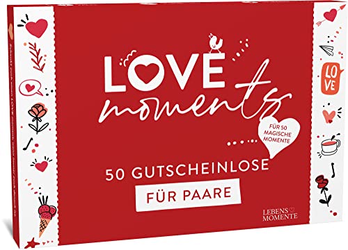 LIFEBOARD Love Moments Losbox für Paare - 50 Gutscheine - Liebe, Spaß und Spiel für Pärchen - Geschenk für Sie und Ihn - Geschenkidee Freund - Jahrestag - Hochzeitstag - Frauen - Männer LIFEBOARD Love Moments Losbox für Paare - 50 Gutscheine - Liebe, Spaß und Spiel für Pärchen - Geschenk für Sie und Ihn - Geschenkidee Freund - Jahrestag - Hochzeitstag - Frauen - Männer von LIFEBOARD