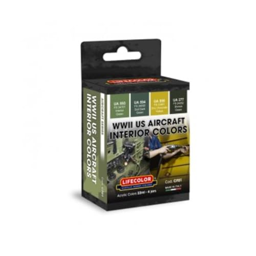 LIFECOLOR - Farbset Wwii US Aircraft Interior | lifecolor | cf01 | 4 x 22 ml Modellbau Panzer Promo LIFECOLOR - Farbset Wwii US Aircraft Interior | lifecolor | cf01 | 4 x 22 ml Modellbau Panzer Promo von LIFECOLOR