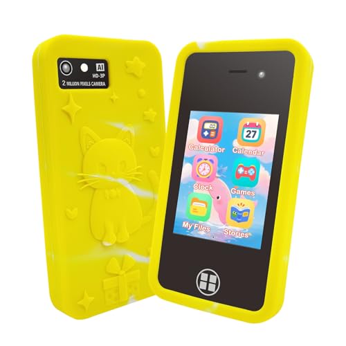 Kinder-Smartphone für Mädchen und Jungen, Weihnachts- und Geburtstagsgeschenke für Mädchen im Alter von 3–10 Jahren, Kinderspielzeug, Handy, 7,6 cm (3 Zoll) Touchscreen für Kleinkinder, Lernspielzeug von LIFEMOI