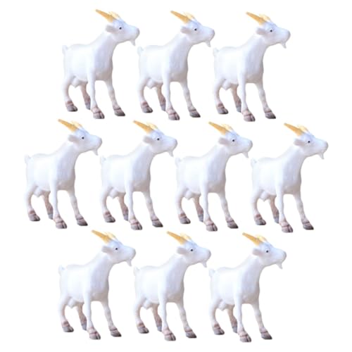 LIFKICH 10 Stück Teiliges PVC Ziegen Figuren Realistische Miniatur Ziegen für Büro Dekoration Detailreiche Tier Ornamente für Mikro Landschaft DIY LIFKICH 10 Stück Teiliges PVC Ziegen Figuren Realistische Miniatur Ziegen für Büro Dekoration Detailreiche Tier Ornamente für Mikro Landschaft DIY von LIFKICH