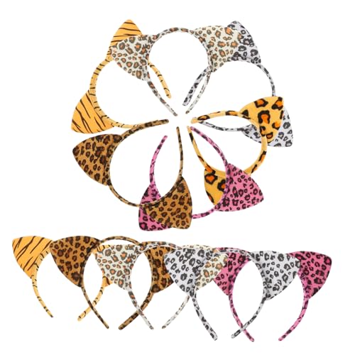 LIFKICH 12 Stück Teiliges Leoparden muster Katzenohren Haarreif aus Weichem Bequemes Stirnband für Kostüm party Karneval Cosplay und Alltag Rutschfest und Vielseitig für Damen LIFKICH 12 Stück Teiliges Leoparden muster Katzenohren Haarreif aus Weichem Bequemes Stirnband für Kostüm party Karneval Cosplay und Alltag Rutschfest und Vielseitig für Damen von LIFKICH
