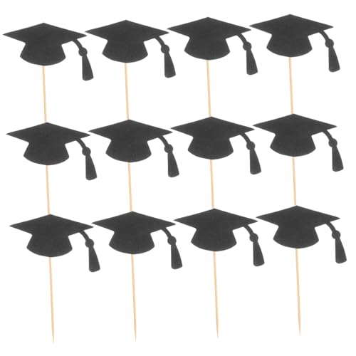 LIFKICH 24 Stück Teiliges Graduation Cupcake Topper Bachelorhut Kuchen Deko Einfache Anwendung Vielseitig für Abschlussfeier Schulparty und Fotomotive Praktische Tortendeko für Abi und LIFKICH 24 Stück Teiliges Graduation Cupcake Topper Bachelorhut Kuchen Deko Einfache Anwendung Vielseitig für Abschlussfeier Schulparty und Fotomotive Praktische Tortendeko für Abi und von LIFKICH