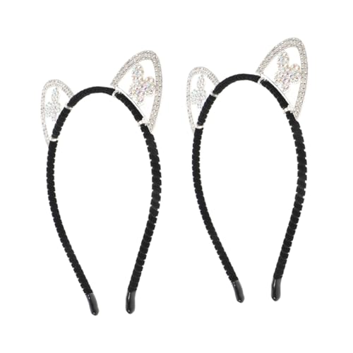 LIFKICH 3 Stück Teiliges Metall Katzenohren Stirnband mit Funkelnden Strasssteinen Leichter und Langlebiger Haarschmuck für Damen Geeignet für Alltag Party Halloween und Cosplay Kostüm LIFKICH 3 Stück Teiliges Metall Katzenohren Stirnband mit Funkelnden Strasssteinen Leichter und Langlebiger Haarschmuck für Damen Geeignet für Alltag Party Halloween und Cosplay Kostüm von LIFKICH