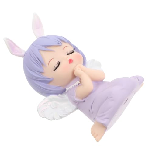 LIFKICH Annie Kuchendekoration Engel Topper Kuchen Miniatur-weihnachtsverzierung Name Dekorationen Feenkuchen Figur Geburtstag Hochzeit Kuchendekoration Für Mädchen Junge Lavender Vinyl LIFKICH Annie Kuchendekoration Engel Topper Kuchen Miniatur-weihnachtsverzierung Name Dekorationen Feenkuchen Figur Geburtstag Hochzeit Kuchendekoration Für Mädchen Junge Lavender Vinyl von LIFKICH