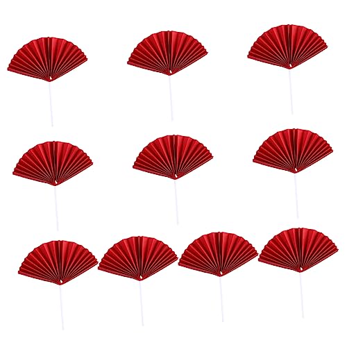 LIFKICH Teiliges Geburtstagskuchen Papier Fächer Cake Picks Tortendeko Rot Kreative Kuchenstecker für Party Festliche Sicher und LIFKICH Teiliges Geburtstagskuchen Papier Fächer Cake Picks Tortendeko Rot Kreative Kuchenstecker für Party Festliche Sicher und von LIFKICH