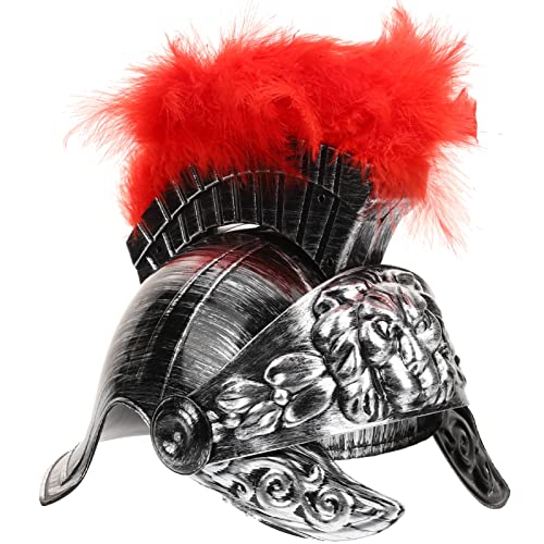 Antiker römischer Kriegerhut Kostüm Kostümhut römische Rüstung Halloween Costume Halloween Kleidung Männer römisches Kostüm Herren Gladiator Kostüm Plastik Silver LIFKOME von LIFKOME