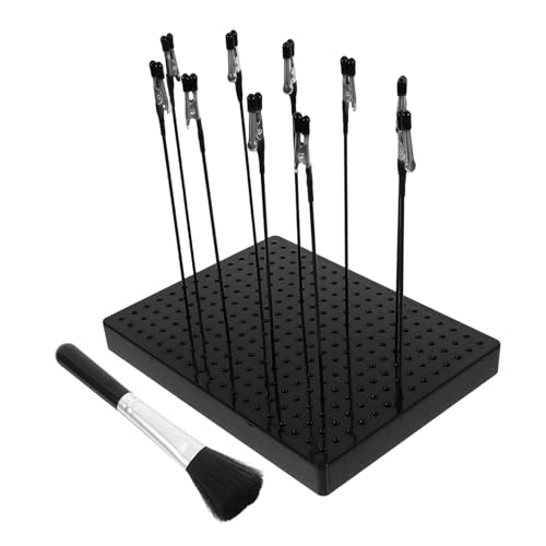 LIFKOME 1 Biegere Alligator -Clip -Stick -Modell Ständer Basishalter Mit Reinigungsbürste Für Airbrush -Hobby -modellteile Memohalter von LIFKOME