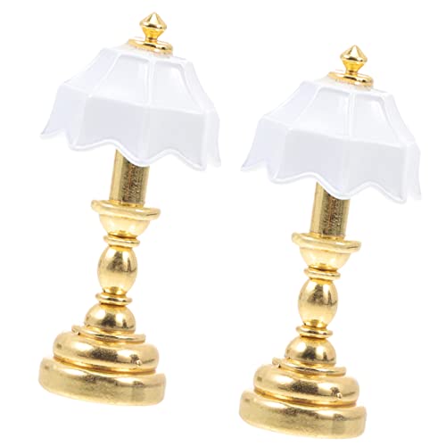 LIFKOME 1 Satz Mini-schreibtischlampenmodell Puppenhaus-nachttischlampe Winziges Puppenhaus Stehleuchte Schlafzimmerlampe Miniaturlampe Mini-lampenverzierung Metall Golden 2 Stück LIFKOME 1 Satz Mini-schreibtischlampenmodell Puppenhaus-nachttischlampe Winziges Puppenhaus Stehleuchte Schlafzimmerlampe Miniaturlampe Mini-lampenverzierung Metall Golden 2 Stück von LIFKOME
