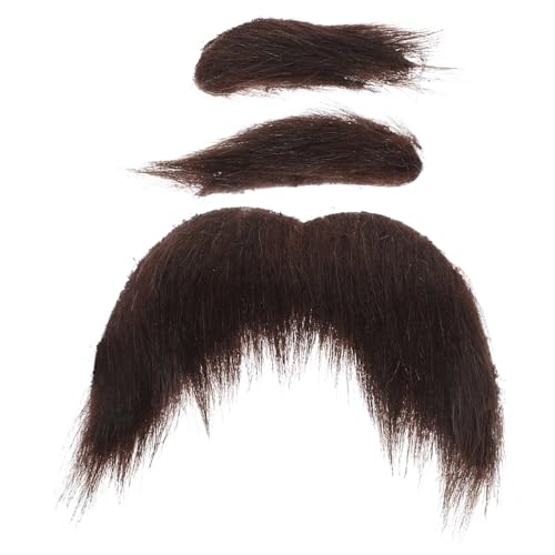 LIFKOME Kostüm Männer Selbstklebender Fake Für Änner 1 Set Kostümzubehör Mit Schnurrbart Augenbrauen Ideal Für Karneval Halloween Theateraufführungen Lustige Verkleidung Für Partys von LIFKOME