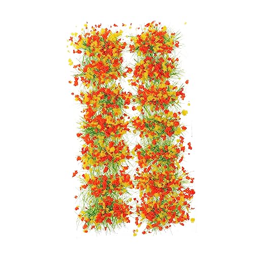 LIFKOME Künstlicher Blumenhaufen für Modellbau 1 Kasten Kleiner Vegetation Gruppe Gras Statische Landschaft Modell für Selbstgemacht Miniaturen für und von LIFKOME