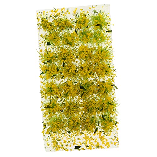 LIFKOME 1 Schachtel Sandtisch DIY Material Falsches Moos Mini Szene Dekoration Klein Simulation Rasen Märchengartenblume Künstlicher Blumencluster Gefälschte Pflanzen Plastik Yellow von LIFKOME