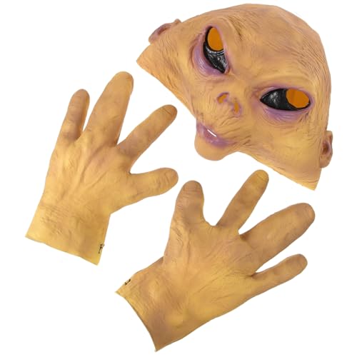 LIFKOME 1 Set Alien Horror Ghost Hood Cosplay Party Alien Halloween Party Alien Alien Gruselig Für Erwachsene Realistischer Alien Für Party Gruseliger Alien von LIFKOME