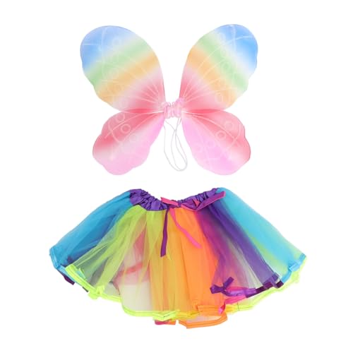 LIFKOME Feenflügel-tutu-rock-set Für Kinder Mädchen Karneval Cosplay Feen-schmetterlingsflügel Ankleiderock LIFKOME Feenflügel-tutu-rock-set Für Kinder Mädchen Karneval Cosplay Feen-schmetterlingsflügel Ankleiderock von LIFKOME