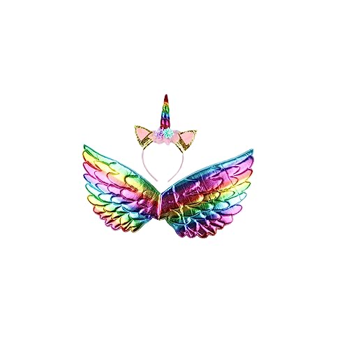 LIFKOME Kinderkleid Cosplay Kleid Festival Kostüme Kurzer Rock Kit Haarband Bequem 2-8 Jahre Alt Größe von LIFKOME