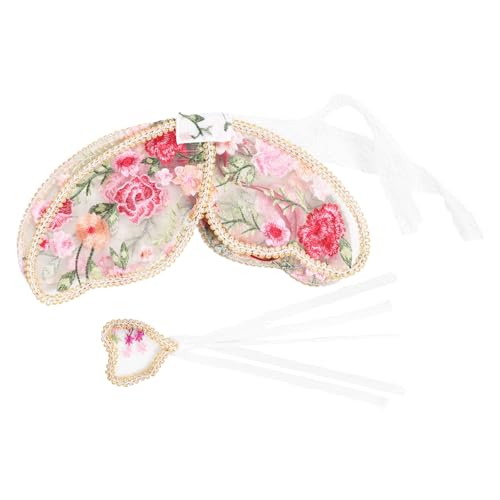 LIFKOME 1 Set Feenflügel für Mädchen, Schmetterlings-Ankleideflügel, Kinderkostüm-Requisiten mit Zauberstab für Halloween, Cosplay und Partys mit Prinzessinnen-Motto, Outfit, Partygeschenk von LIFKOME