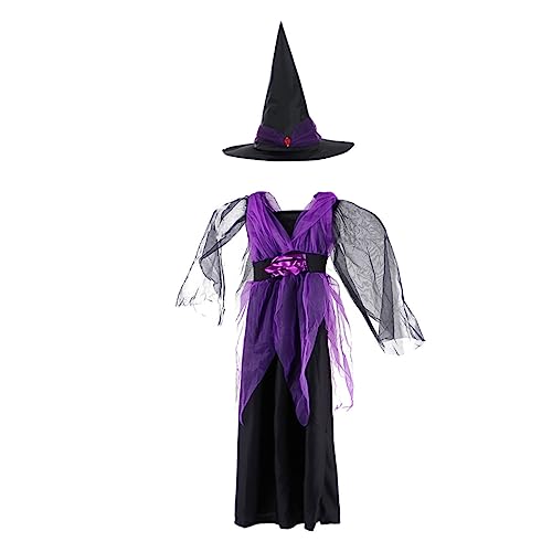 LIFKOME 1 Set Kinder Halloween Theme Cosplay Kostüme Mit Hut Kinderkleid von LIFKOME