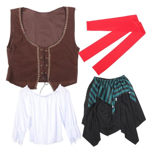 LIFKOME Halloween-kostüme Für Frauen Piraten-outfit Für Damen Partykleid Für Erwachsene Piratenthema LIFKOME Halloween-kostüme Für Frauen Piraten-outfit Für Damen Partykleid Für Erwachsene Piratenthema von LIFKOME