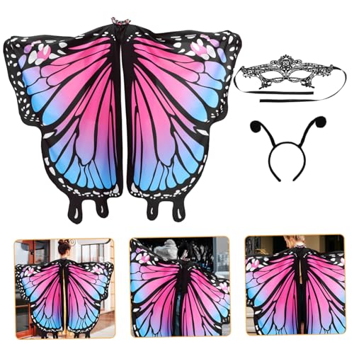 LIFKOME 1 Set Schmetterlingsschal Set Feenflügel Schmetterlings Kuchendekorationen Schmetterlingsflügel In Erwachsenengröße Doppelseitiges Schmetterlingskostüm Frau Weibliches von LIFKOME