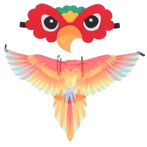 LIFKOME 1 Set Vogelkostüm Für Kinder, Papageienflügel, Vogelmaske, Kostümzubehör, Halloween-partygeschenke LIFKOME 1 Set Vogelkostüm Für Kinder, Papageienflügel, Vogelmaske, Kostümzubehör, Halloween-partygeschenke von LIFKOME
