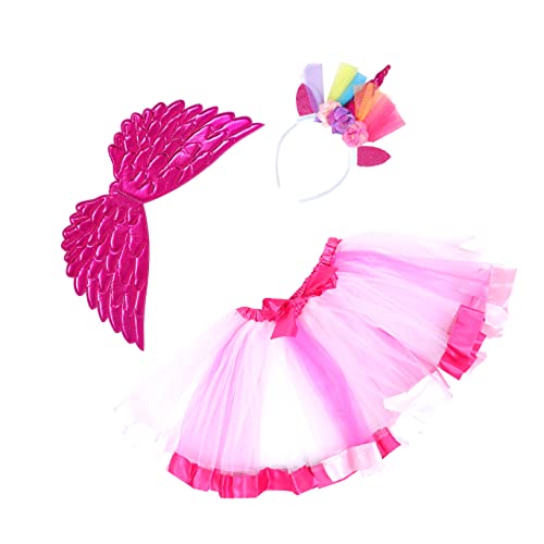 LIFKOMEin Satz Kinderkostümset Für Partys Lustige Flügel Tüllrock Mit Haarband Für ädchen Ideal Für Karneval Und Aufführungen Perfekt Für Kleine Engel von LIFKOME