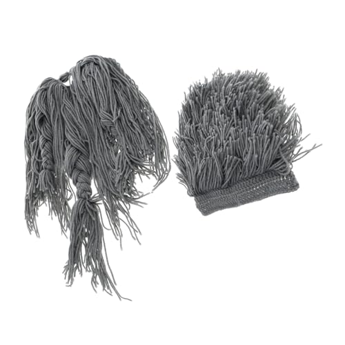 LIFKOME 1 Stück Bärtige Beanie Perücke Für Männer Herrenhut Falscher Schnurrbart Neuartiger Hut Maskerade Requisite Anzieh Schnurrbart Gestricktes Kunsthaar Lustige Kunsthaarmütze von LIFKOME