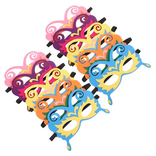 LIFKOME 10 Stück Schmetterlingsmasken für Jungen und Mädchen Maskerade-dekorationen Filzmaterial Schmetterlingsmasken Partymasken für Jungen und Mädchen von LIFKOME