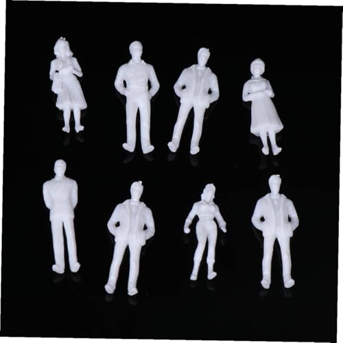 LIFKOME 10 Stück Maßstab Realistische Modellfiguren aus Robustem Kunststoff für Modelleisenbahn Architektur Dioramen und Puppenhäuser zum Bemalen und Dekorieren von LIFKOME