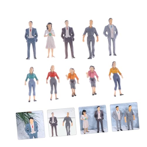 LIFKOME 10 Stück Teiliges Bemalte Miniatur Figuren aus Kunststoff Detailgetreu und Farblich Sortiert Langlebig für Modelleisenbahn Layout Realistische Gestaltung Leicht Zufällige Farbe LIFKOME 10 Stück Teiliges Bemalte Miniatur Figuren aus Kunststoff Detailgetreu und Farblich Sortiert Langlebig für Modelleisenbahn Layout Realistische Gestaltung Leicht Zufällige Farbe von LIFKOME