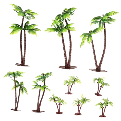 LIFKOME 10 Stück Teiliges Miniatur Kokosnussbaum Modellset Realistische Künstliche Bäume aus Stabilem Kunststoff Mikro landschafts deko für Sandtische Kleine Gärten und DIY Bastelprojekte LIFKOME 10 Stück Teiliges Miniatur Kokosnussbaum Modellset Realistische Künstliche Bäume aus Stabilem Kunststoff Mikro landschafts deko für Sandtische Kleine Gärten und DIY Bastelprojekte von LIFKOME