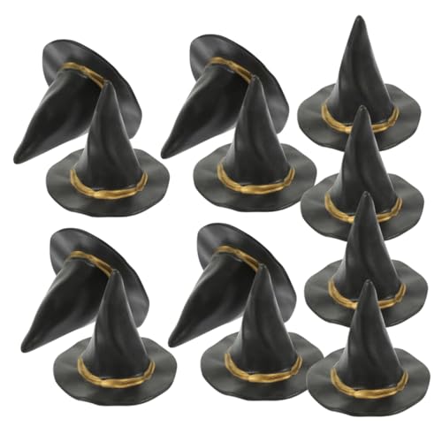 LIFKOME 12 Stück Hexenhut -Dekoration drinnen Hexenhut für winzig klein Miniatur-Hexenhut Puppenhüte Miniatur-Puppenhut Hexenhüte zum Basteln Mini-Hüte Plastik Black LIFKOME 12 Stück Hexenhut -Dekoration drinnen Hexenhut für winzig klein Miniatur-Hexenhut Puppenhüte Miniatur-Puppenhut Hexenhüte zum Basteln Mini-Hüte Plastik Black von LIFKOME