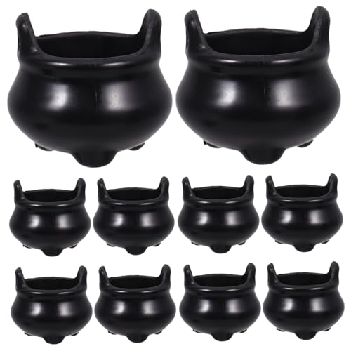LIFKOME 12 Stück Miniatur Witch Cauldron Halloween Deko Niedliche Kessel für Kinderpartys für Tisch und Dekoration Schwarz Langlebig und Farbenfroh LIFKOME 12 Stück Miniatur Witch Cauldron Halloween Deko Niedliche Kessel für Kinderpartys für Tisch und Dekoration Schwarz Langlebig und Farbenfroh von LIFKOME