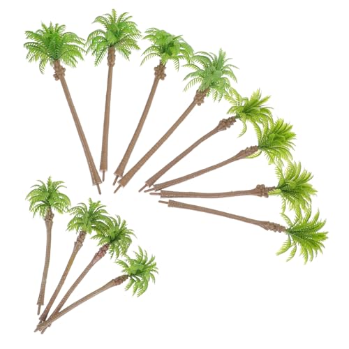 LIFKOME 12 Stück Teiliges Miniatur Künstliche Palmenmodelle für Leichte Sandtisch Deko Realistische Tropische Baum Modelle für Architektur und DIY Szenen von LIFKOME