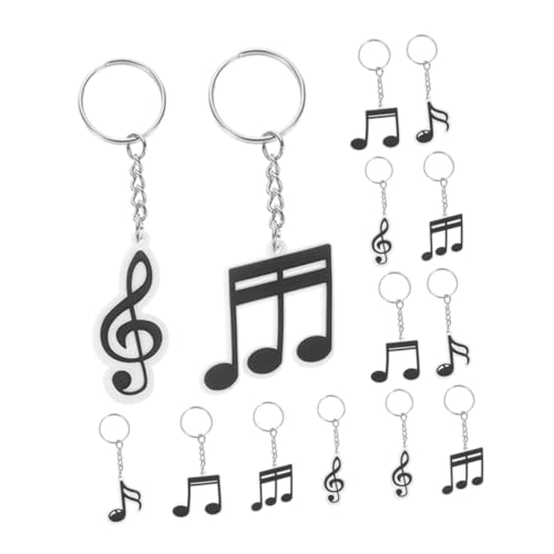 LIFKOME 12Stücke Musik Themen Schlüsselanhänger aus Einzigartige Designs für Party und Geburtstagszubehör Retro Dekorationen für Kinderfeiern und Veranstaltungen von LIFKOME