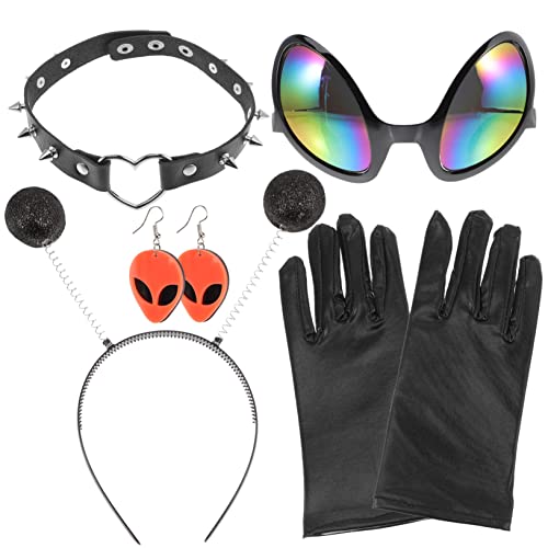 LIFKOME Party Zubehör Satz Kreatives Stirnband Einzigartige Brillen und Ohrringe für Halloween Cosplay Festivals Kinder und Erwachsene LIFKOME Party Zubehör Satz Kreatives Stirnband Einzigartige Brillen und Ohrringe für Halloween Cosplay Festivals Kinder und Erwachsene von LIFKOME