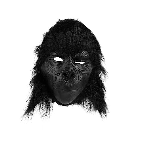 LIFKOME Halloween Halbmaske Schwarze Cosplay-maske Für Erwachsene Rollenspielmaske von LIFKOME