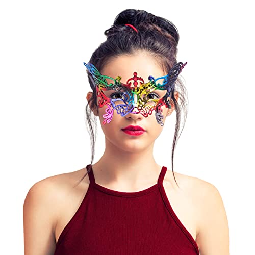 LIFKOME 1Stk Spitzenmaske halloween party masquerade Halloween-Halbmasken Augenmaske aus venezianischer Spitze gold Maskerade-Maske Party-Maske Maske im venezianischen Stil LED von LIFKOME