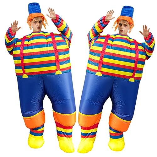 LIFKOME Clown Aufblasbares Partykostüm Erwachsene Halloween Maskerade Karneval Clownkleid Grün Rot LIFKOME Clown Aufblasbares Partykostüm Erwachsene Halloween Maskerade Karneval Clownkleid Grün Rot von LIFKOME