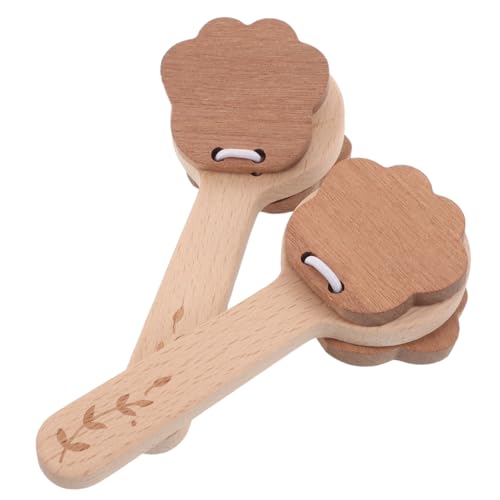 LIFKOME 2 STK. Teiliges Holzspielzeug Handklapper mit Tiermotiv Langlebige Natürliche Klang-spaß-Instrumente für Pädagogisches Rhythmus Koordinationstalent für Gruppenaktivitäten und LIFKOME 2 STK. Teiliges Holzspielzeug Handklapper mit Tiermotiv Langlebige Natürliche Klang-spaß-Instrumente für Pädagogisches Rhythmus Koordinationstalent für Gruppenaktivitäten und von LIFKOME
