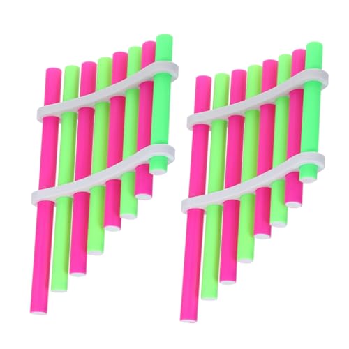LIFKOME 2 Sätze DIY Panflöte Bastelset Kleines Holzmusikinstrument zum Selberbauen Kreatives Wissenschaftsspielzeug für Jungen und Mädchen Fördert Fantasie und Handwerkliche Fähigkeiten von LIFKOME