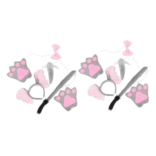LIFKOME 2 Sätze Kostüm Zubehör Set Plüsch Ohr Haarreif Handschuhe Fliege Nase Karneval Party Kopfschmuck Cosplay Requisiten Hautfreundlich Komfortabel LIFKOME 2 Sätze Kostüm Zubehör Set Plüsch Ohr Haarreif Handschuhe Fliege Nase Karneval Party Kopfschmuck Cosplay Requisiten Hautfreundlich Komfortabel von LIFKOME