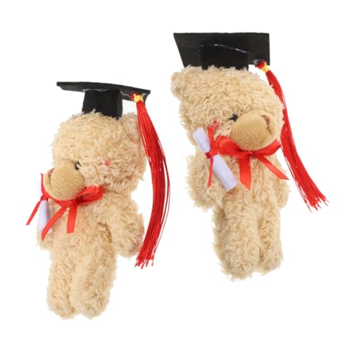LIFKOME 2 Stück Dr. Bärenpuppe Abschluss Bär Abschlussgeschenk Bär Geschmückter Bär Zum Abschluss Abschlussbär Vorhanden Plüsch-grad-bär Light Brown Filzstoff LIFKOME 2 Stück Dr. Bärenpuppe Abschluss Bär Abschlussgeschenk Bär Geschmückter Bär Zum Abschluss Abschlussbär Vorhanden Plüsch-grad-bär Light Brown Filzstoff von LIFKOME