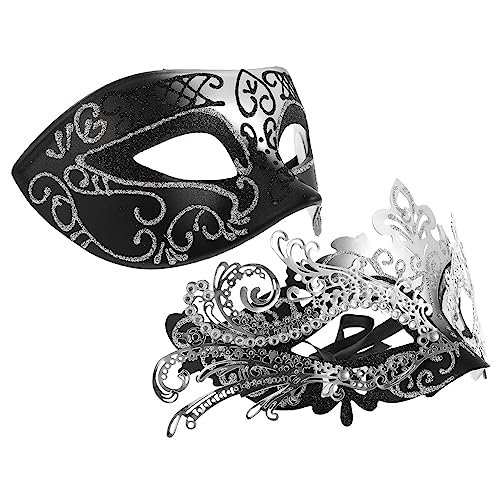 LIFKOME 2 Stück Halloween Maske Cosplay Requisiten Dekorative Maske Cosplay Halbe Maskerade Maske Requisiten Maskerade Frauen Maskerade Maske Halloween Zubehör Kostüm Party von LIFKOME