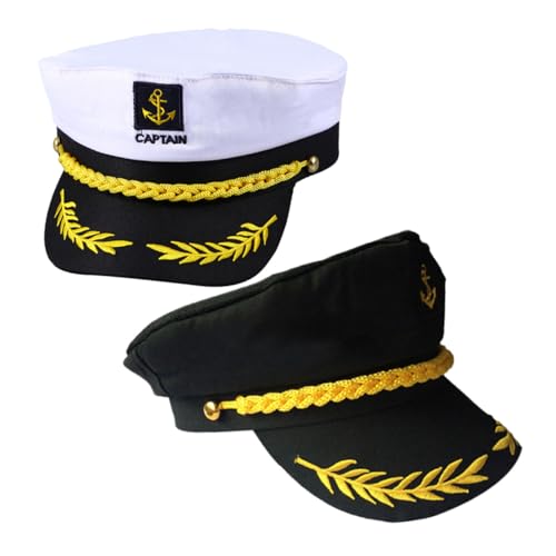 LIFKOME 2 Stück Kapitänsmützen Für Herren Bootfahren Yacht Matrosen Erwachsene Marine Erste Hüte Party Segeln Matrosenmütze Bootsmütze Mann Kapitän Bootsmütze Kapitänsmütze LIFKOME 2 Stück Kapitänsmützen Für Herren Bootfahren Yacht Matrosen Erwachsene Marine Erste Hüte Party Segeln Matrosenmütze Bootsmütze Mann Kapitän Bootsmütze Kapitänsmütze von LIFKOME
