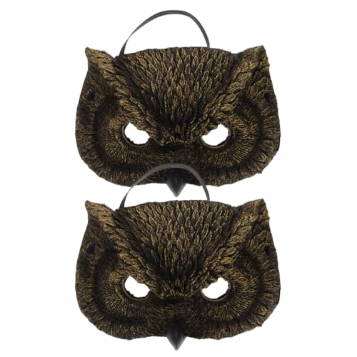 LIFKOME 2 Stücke Echte Eule Design Hälfte Für Halloween Kostüme Maskerade Partei Requisiten Tier Für Erwachsene LIFKOME 2 Stücke Echte Eule Design Hälfte Für Halloween Kostüme Maskerade Partei Requisiten Tier Für Erwachsene von LIFKOME