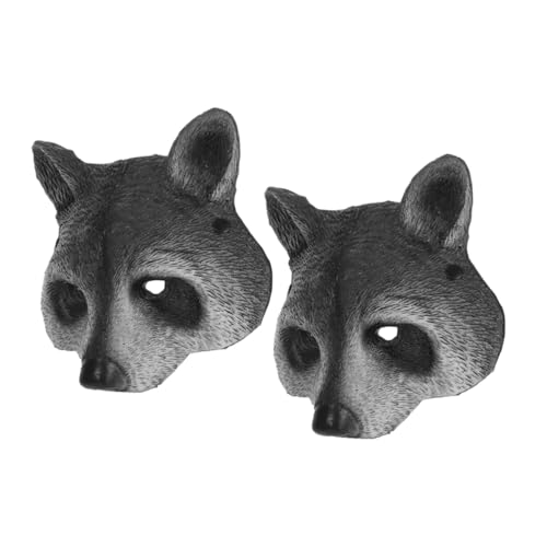 LIFKOME 2 Stück PU Schaum Waschbär Maske Realistische Tier Halbgesichtsmaske Verstellbar Erwachsene Teenager Für Halloween Karneval Cosplay Party Zubehör LIFKOME 2 Stück PU Schaum Waschbär Maske Realistische Tier Halbgesichtsmaske Verstellbar Erwachsene Teenager Für Halloween Karneval Cosplay Party Zubehör von LIFKOME
