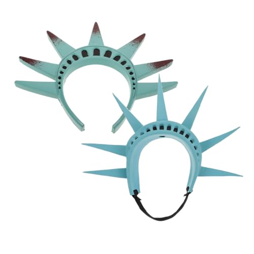 LIFKOME 2 Stück Patriotisches Freiheitsstatue Haarband aus Stabilem Material für Halloween Cosplay Foto Requisiten Damen Karneval Kostüm Zubehör von LIFKOME