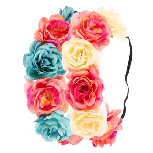 LIFKOME 2 Stück Teiliges Elastisches Halloween Haarband mit Künstlichen Rosen Floraler Haarkranz Buntes Kopfschmuck für Damen und Mädchen Geeignet für Fest Hochzeit und Kostüm LIFKOME 2 Stück Teiliges Elastisches Halloween Haarband mit Künstlichen Rosen Floraler Haarkranz Buntes Kopfschmuck für Damen und Mädchen Geeignet für Fest Hochzeit und Kostüm von LIFKOME