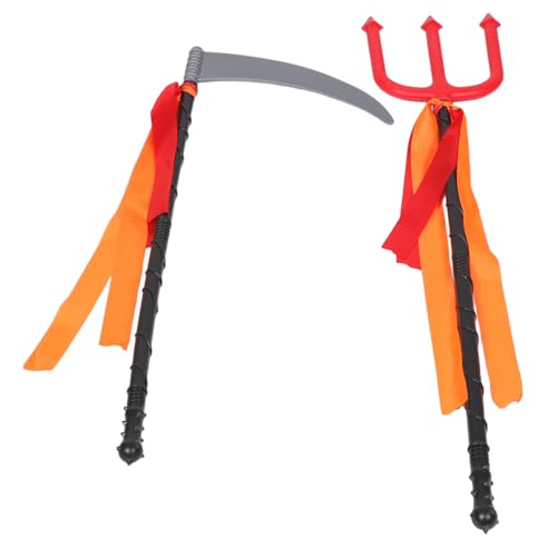 LIFKOME 2 Stück Teiliges Halloween Grim Reaper und Teufel aus Robustem Kunststoff Leichtes Cosplay Zubehör für Kostümparty und Rollenspiel Langlebige Requisite für Erwachsene LIFKOME 2 Stück Teiliges Halloween Grim Reaper und Teufel aus Robustem Kunststoff Leichtes Cosplay Zubehör für Kostümparty und Rollenspiel Langlebige Requisite für Erwachsene von LIFKOME